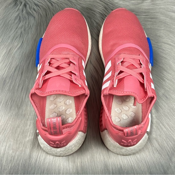 Adidas NMD R1 Hazy Rose Glow Blue Women Running Shoes - Picture 5 of 8